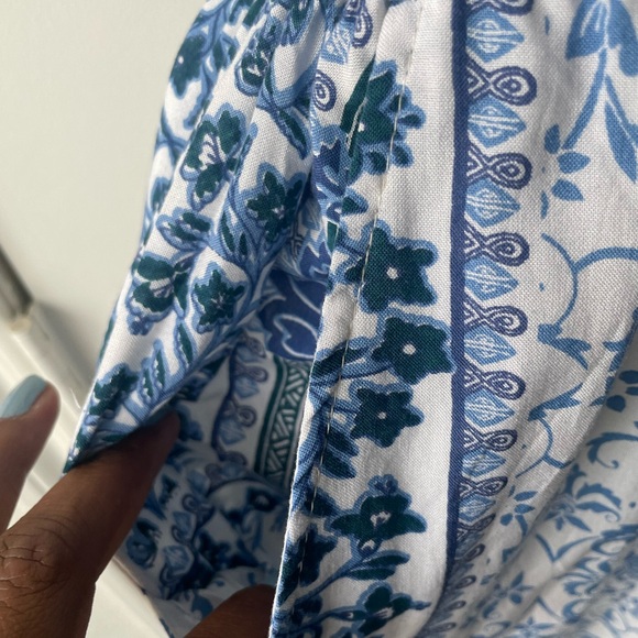 Angie Blue and White Halter Maxi Dress - Picture 10 of 10